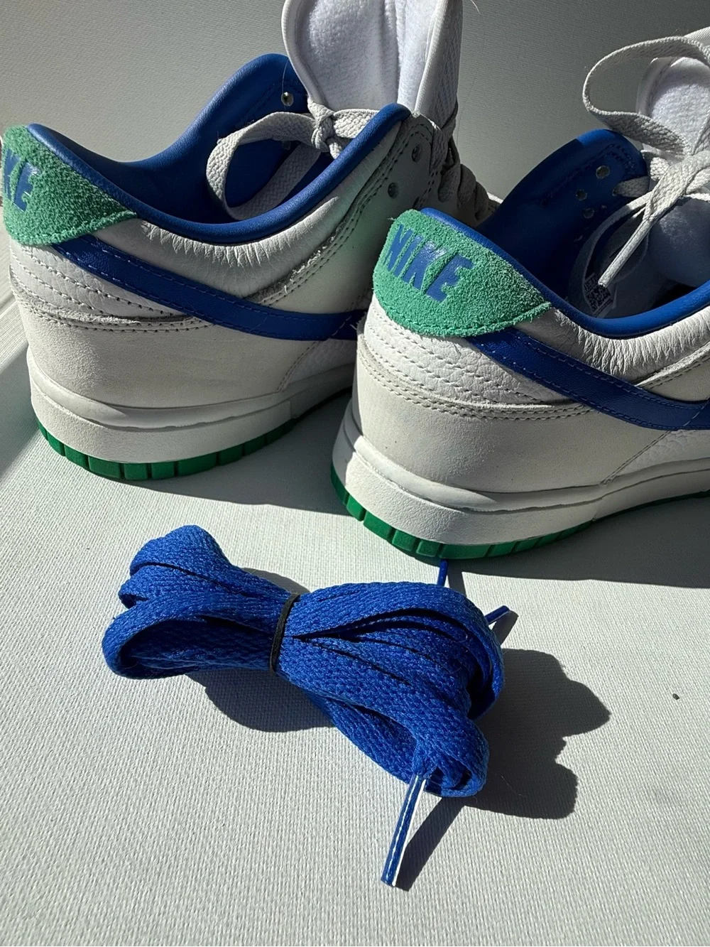 Nike Dunk Low Premium Tennis Classic Women’s 8.5 White Grey Blue Green